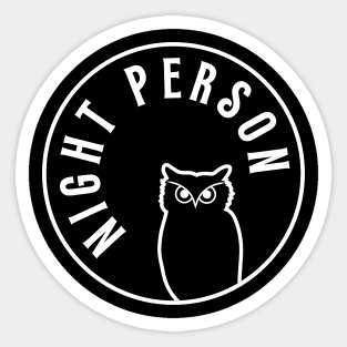 Night Person Sticker